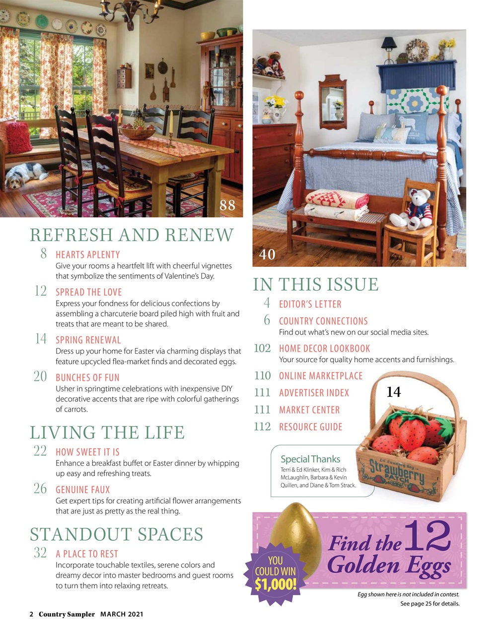 Country Sampler Home Preview Pages
