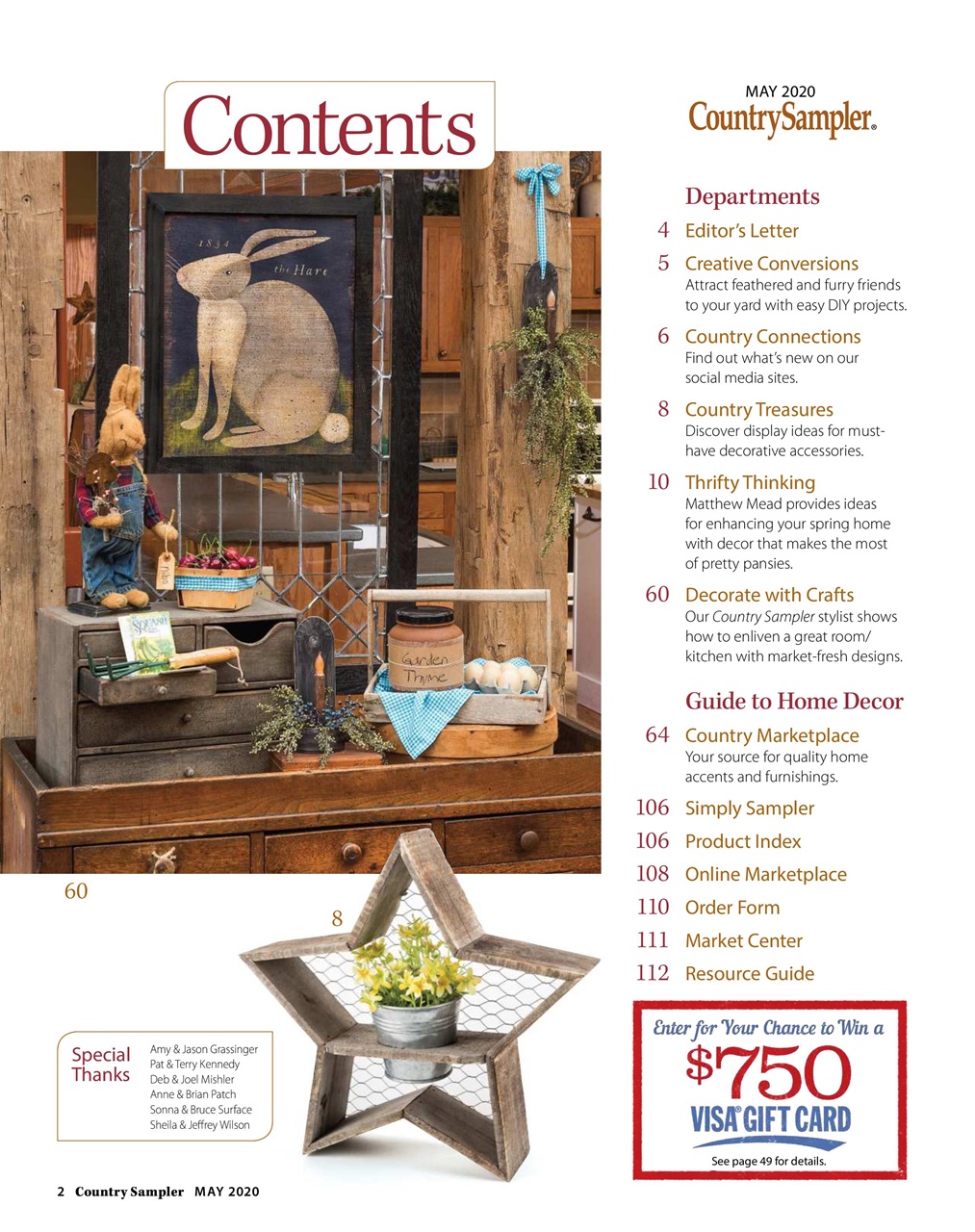 Country Sampler Home Preview Pages