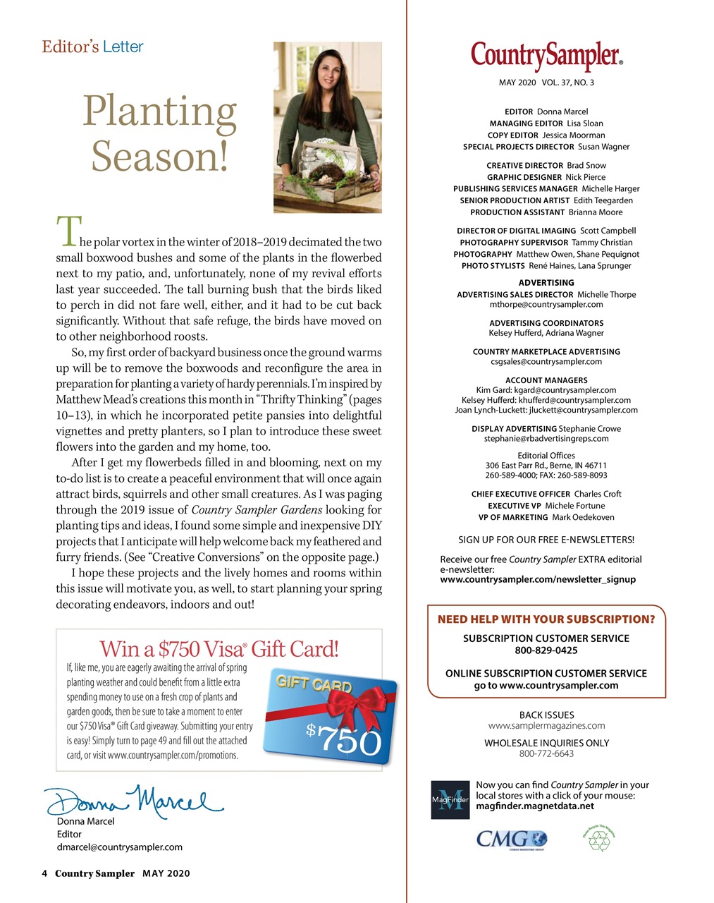 Country Sampler Home Preview Pages