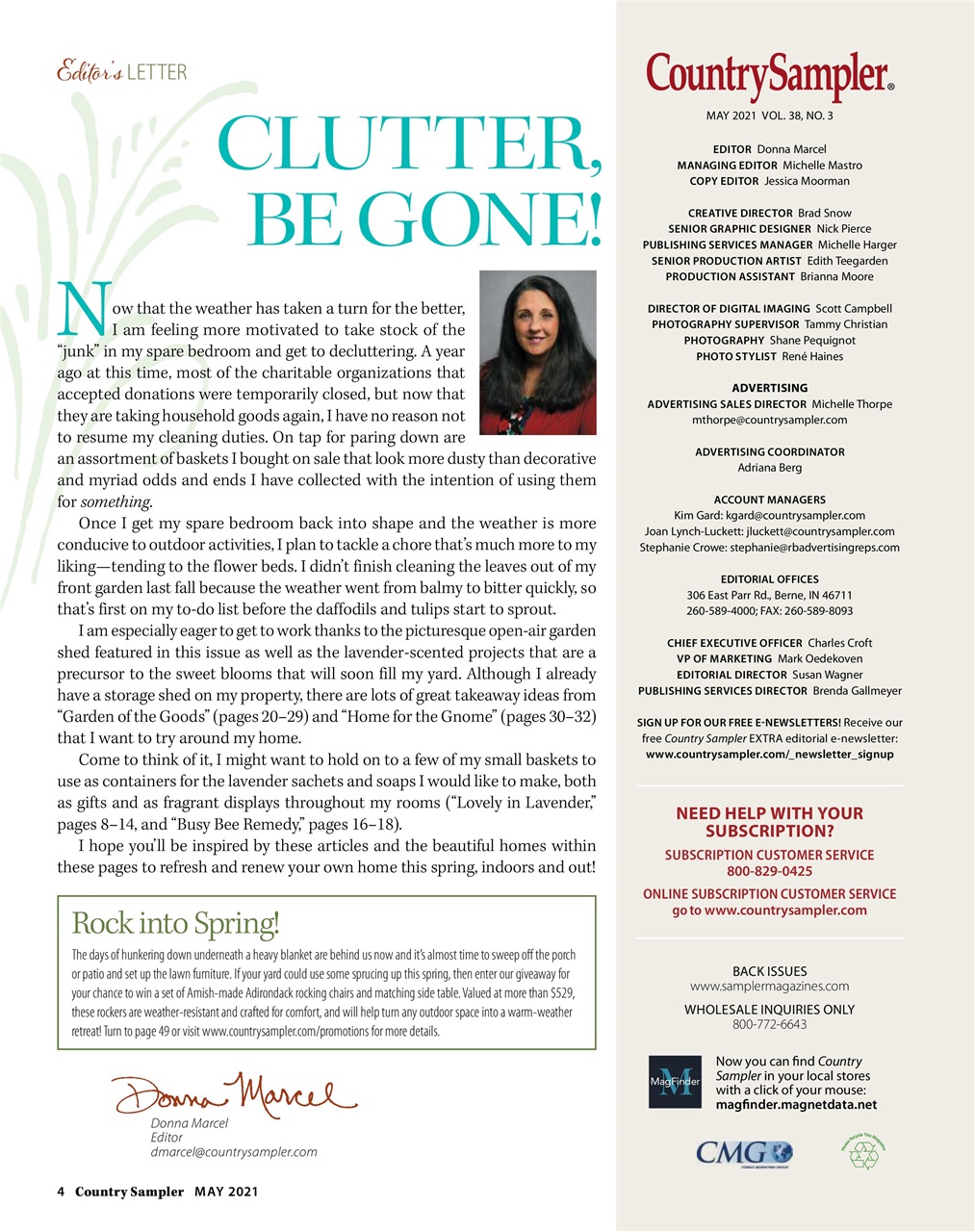 Country Sampler Preview Pages