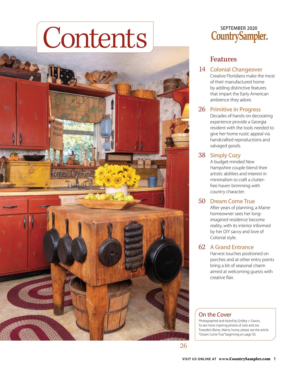 Country Sampler Home Preview Pages