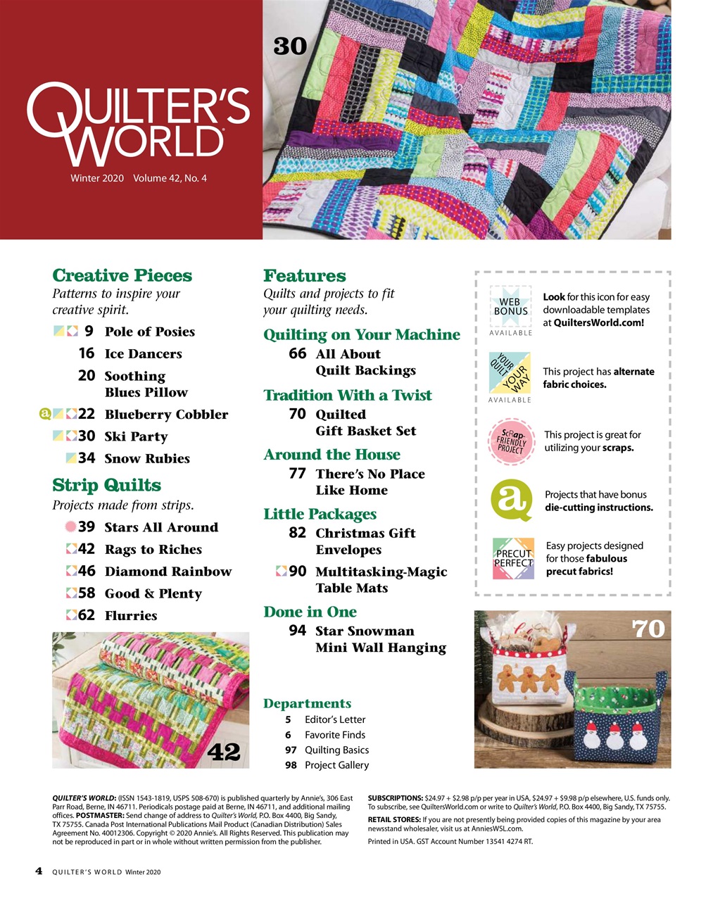 Quilter's World Preview Pages