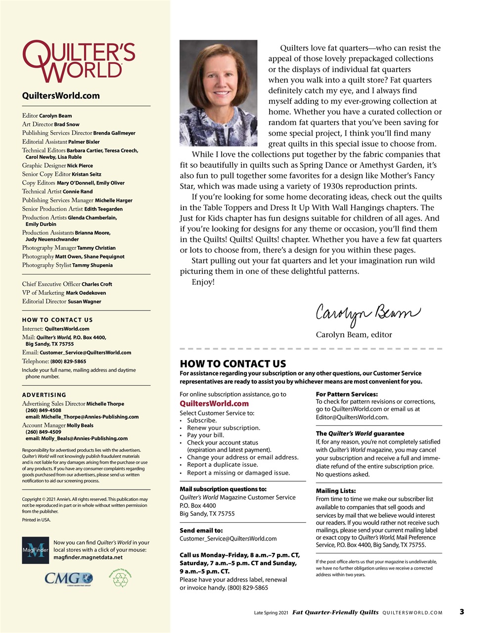 Quilter's World Preview Pages