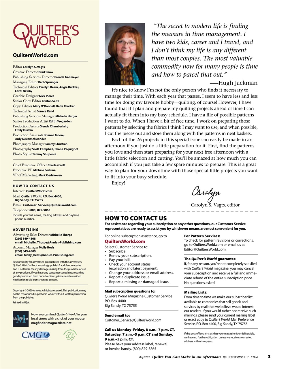 Quilter's World Preview Pages