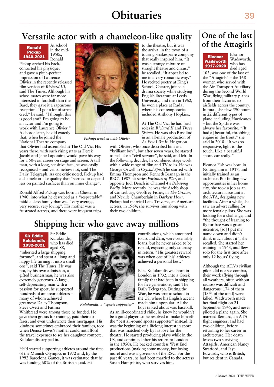 The Week Preview Pages