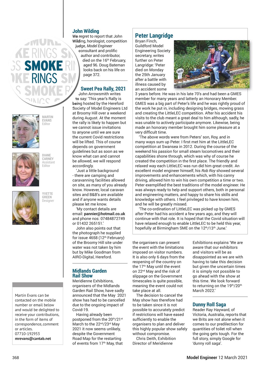 Model Engineer Preview Pages