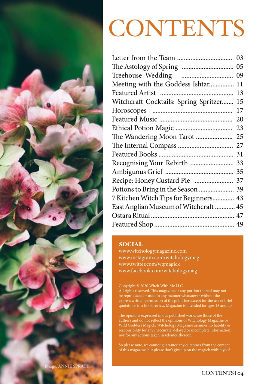 Witchology Magazine Preview Pages
