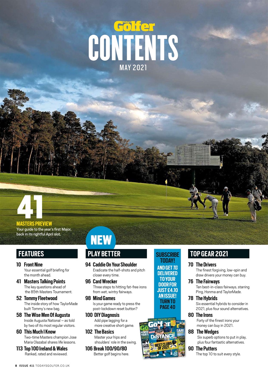 Today's Golfer Preview Pages