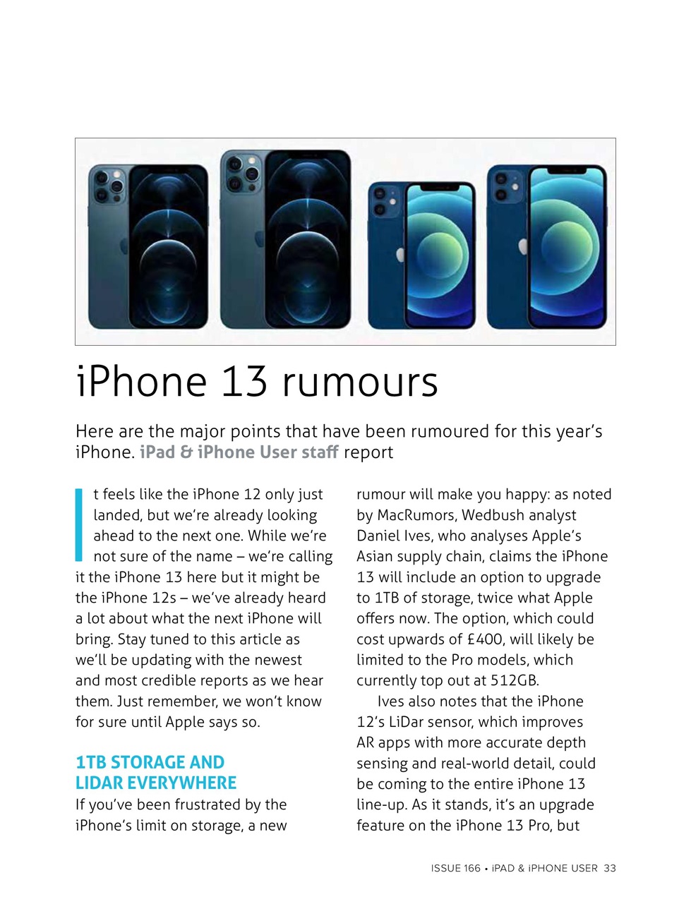 iPad and iPhone User Preview Pages