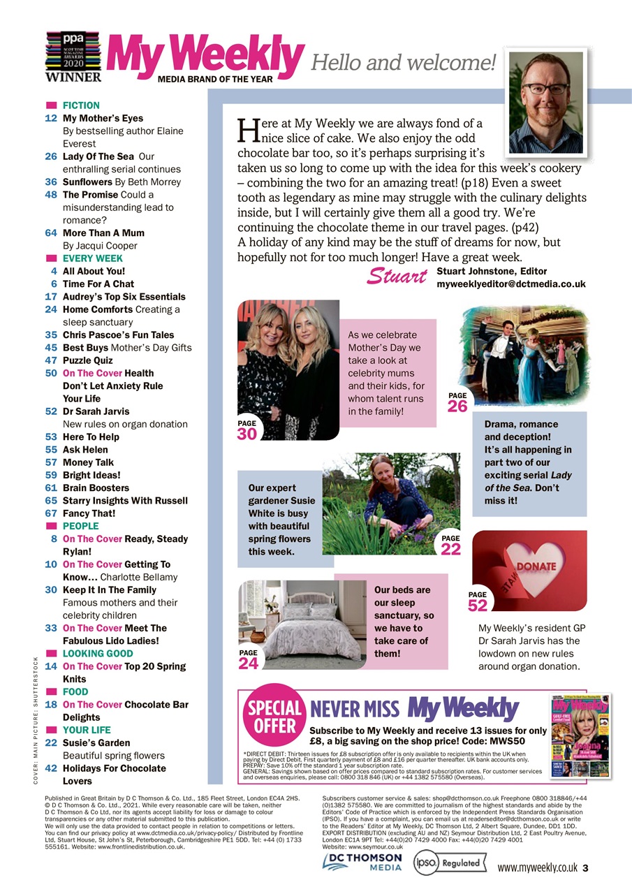 My Weekly Preview Pages