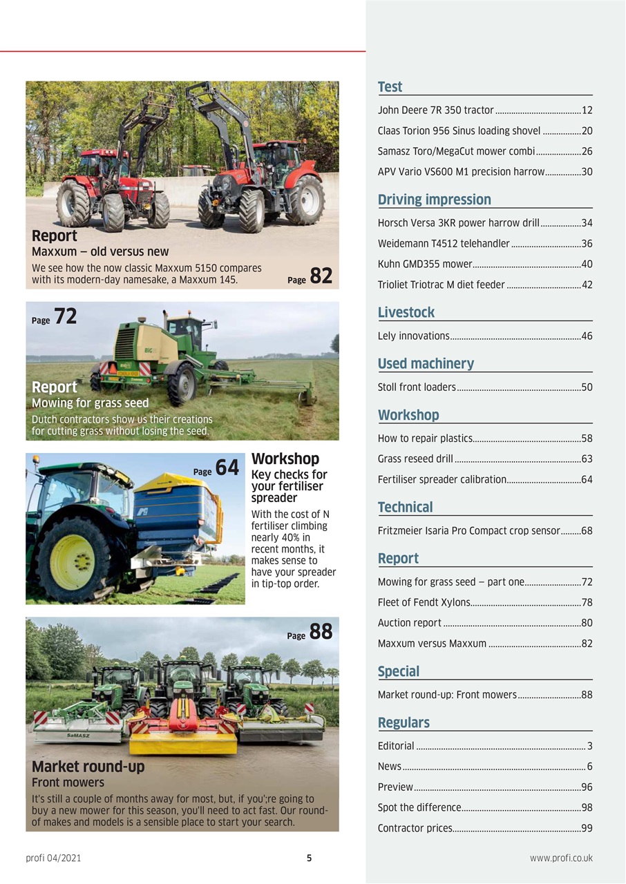 Profi International Preview Pages