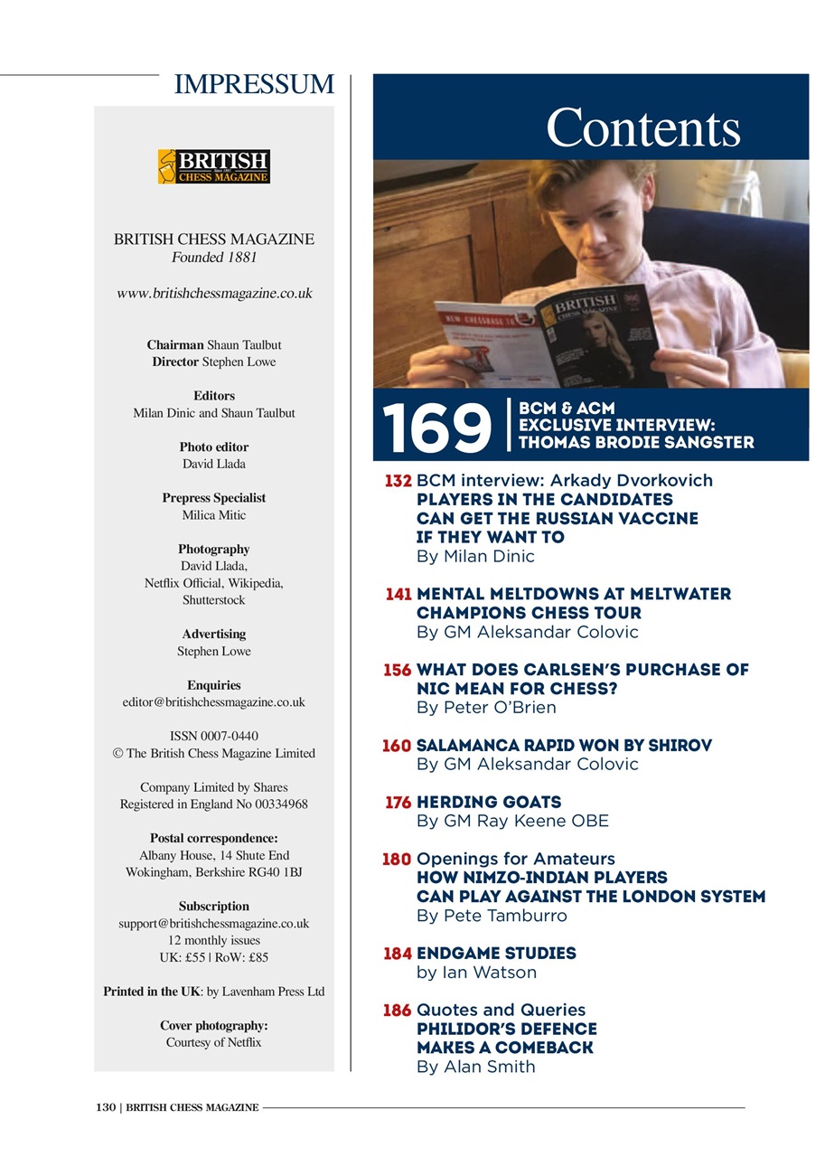 British Chess Magazine Preview Pages