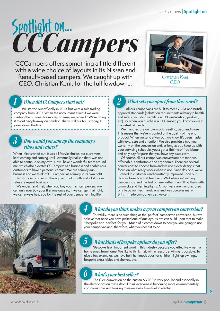 Campervan Preview Pages
