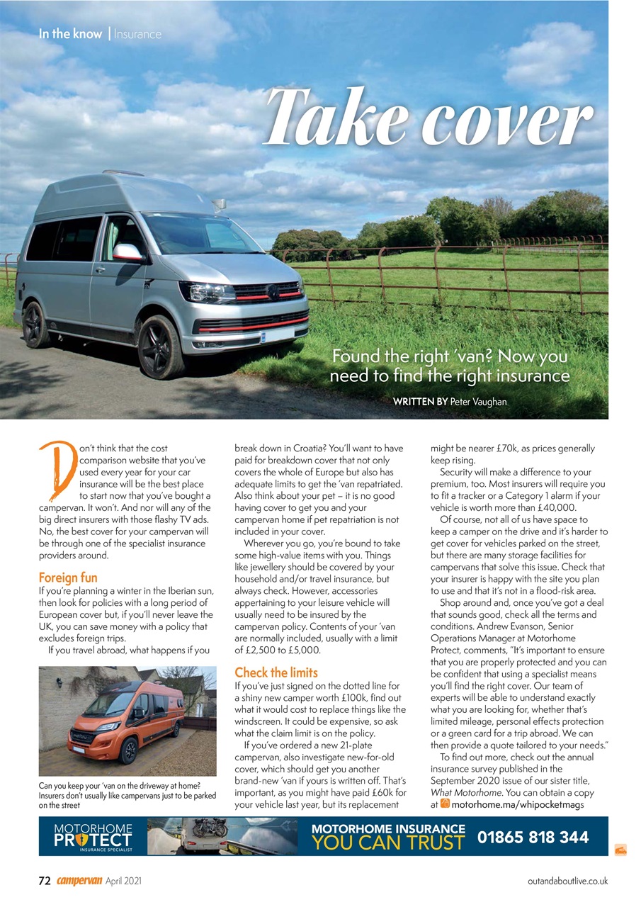 Campervan Preview Pages