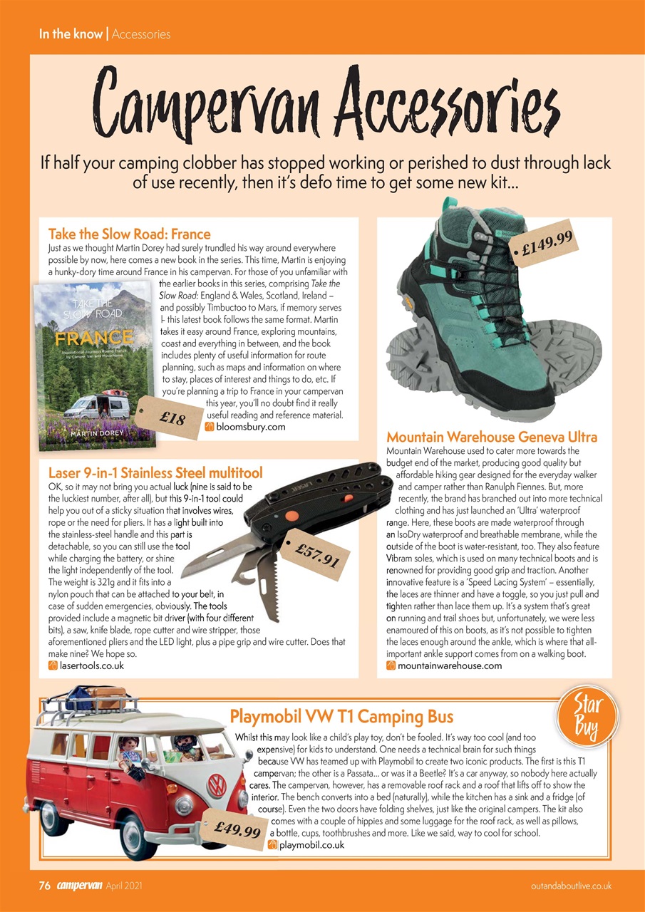 Campervan Preview Pages
