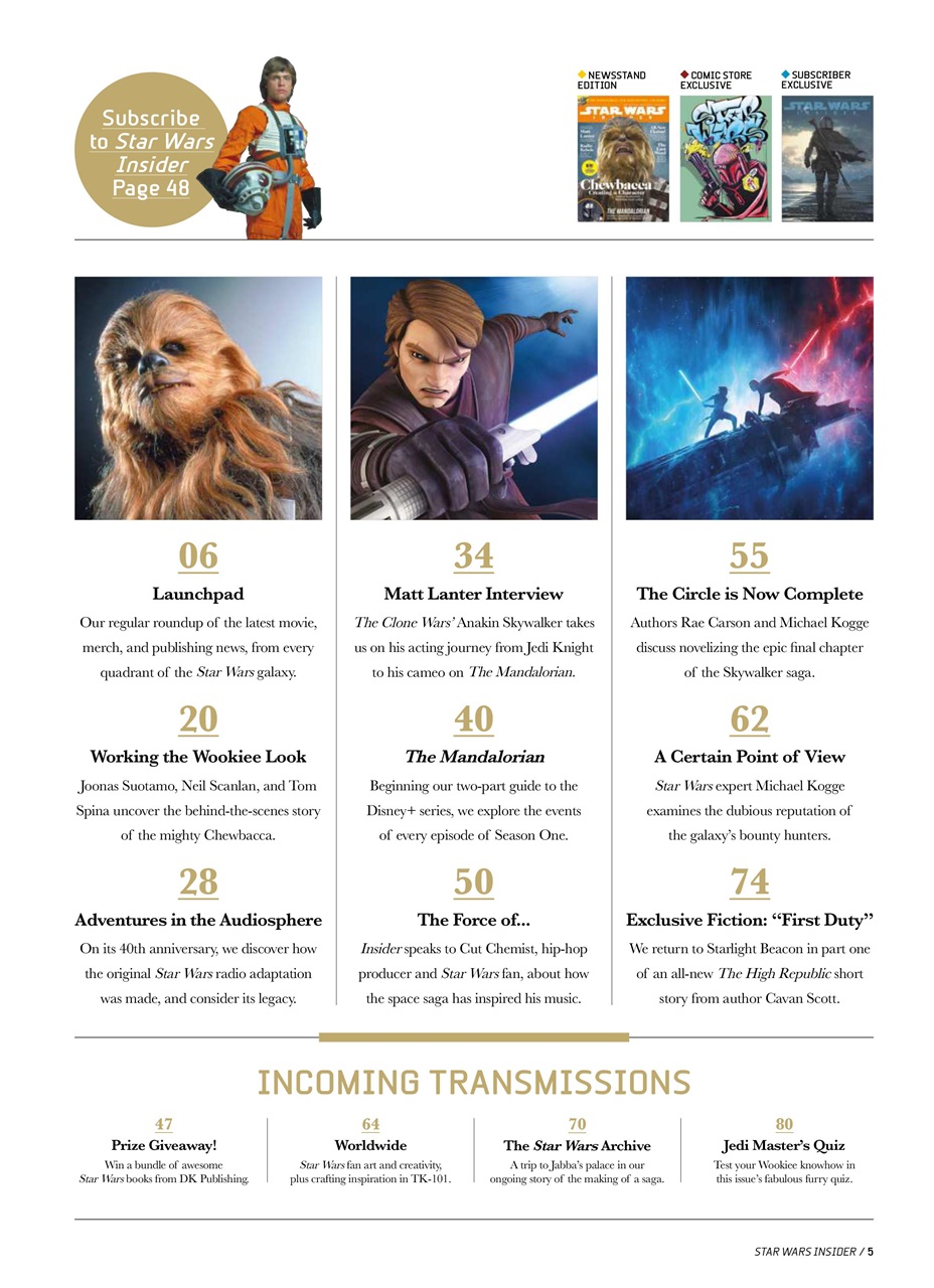 Star Wars Insider Preview Pages