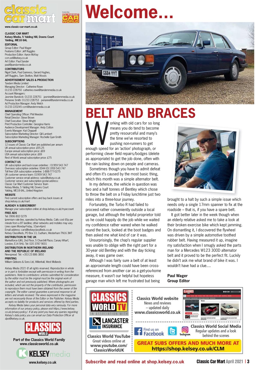 Classic Car Mart Preview Pages