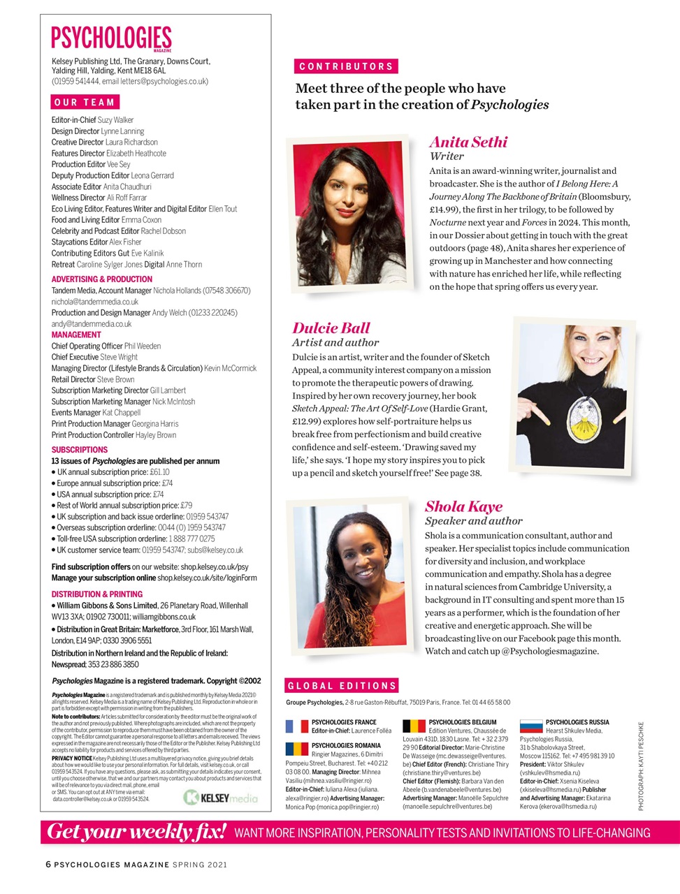 Psychologies Preview Pages