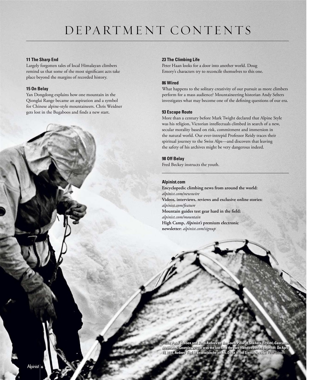 Alpinist Preview Pages