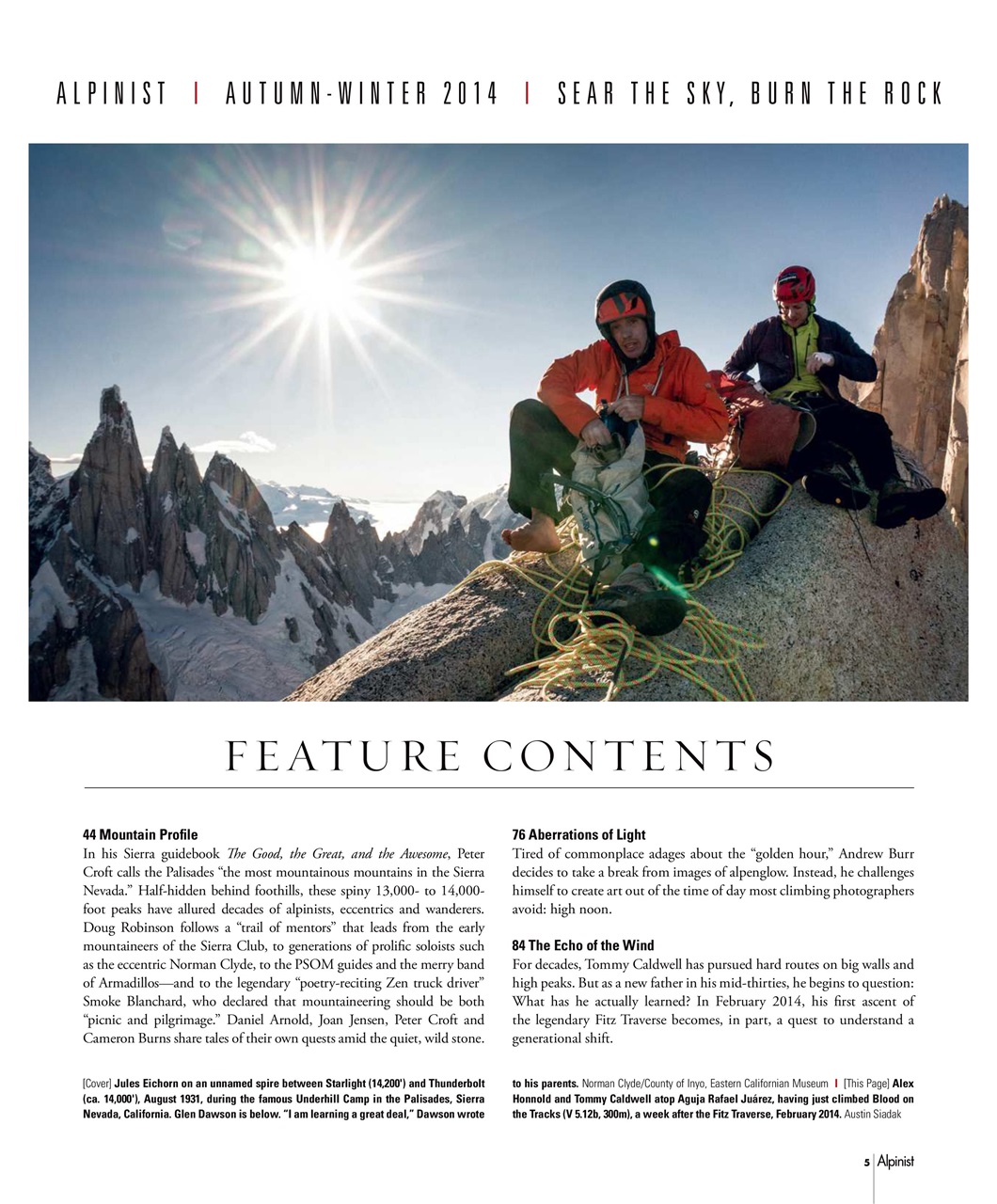 Alpinist Preview Pages