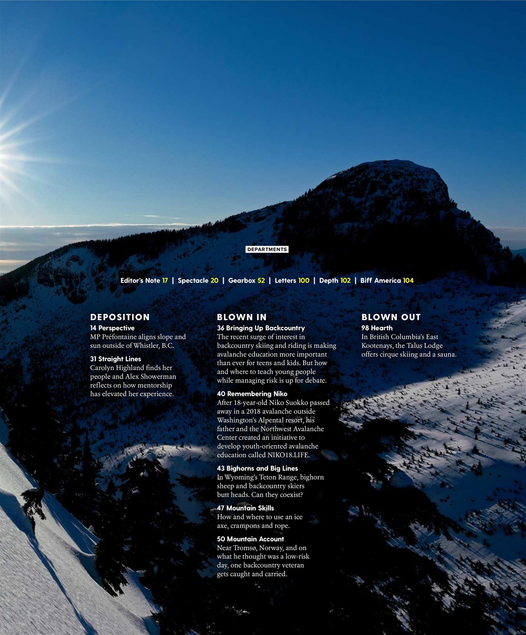 Backcountry Preview Pages