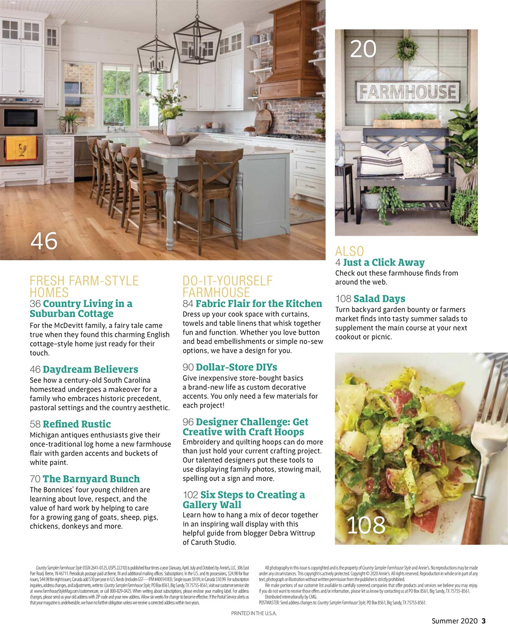 Farmhouse Style Preview Pages