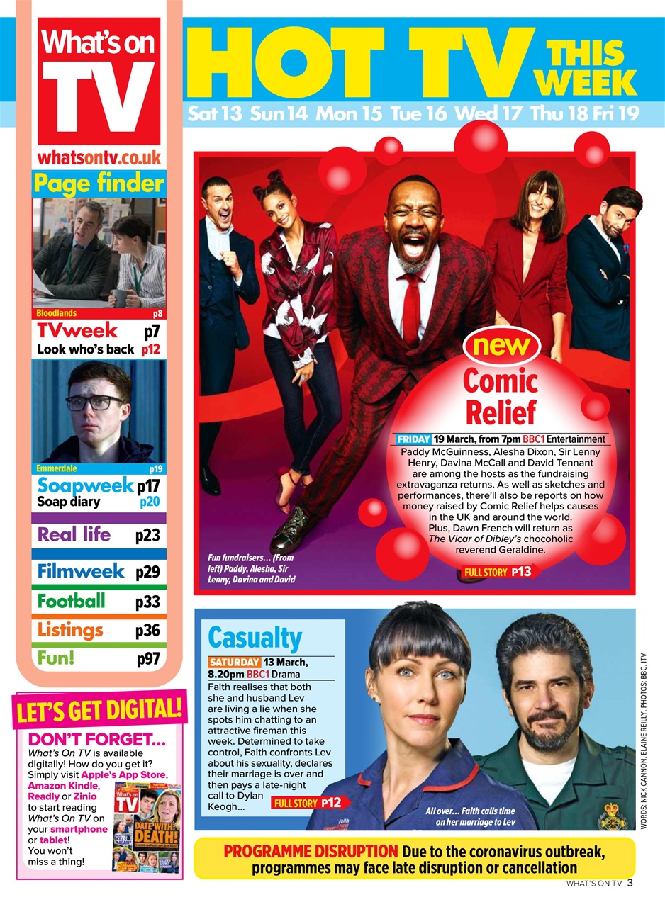 What's on TV Preview Pages