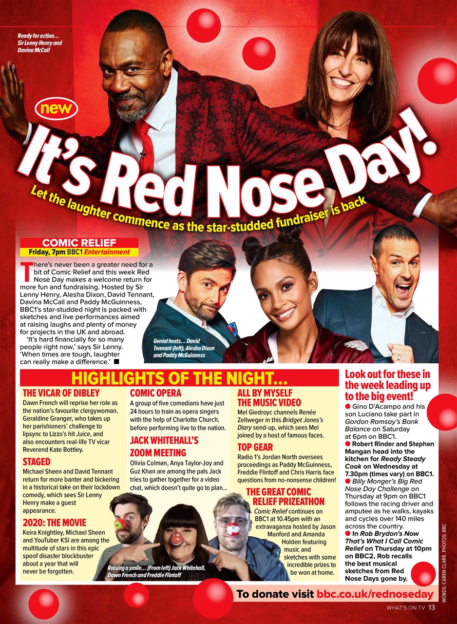 What's on TV Preview Pages