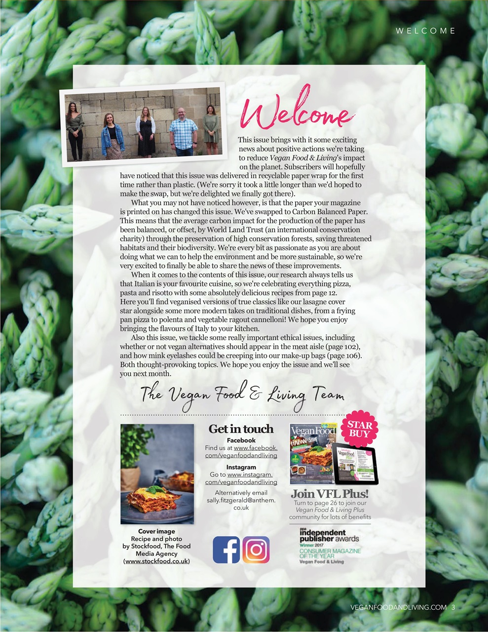 Vegan Food & Living Magazine Preview Pages