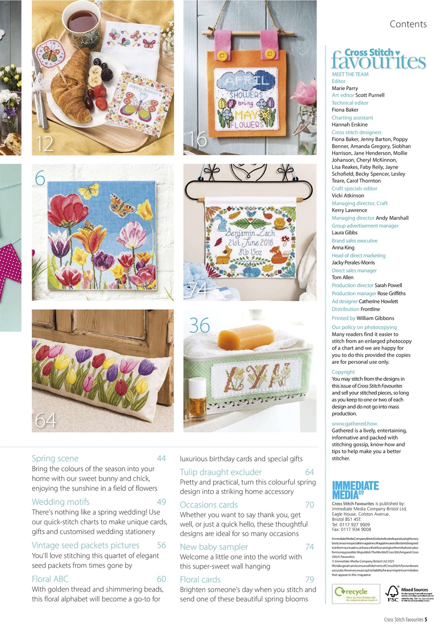 Cross Stitch Favourites Preview Pages