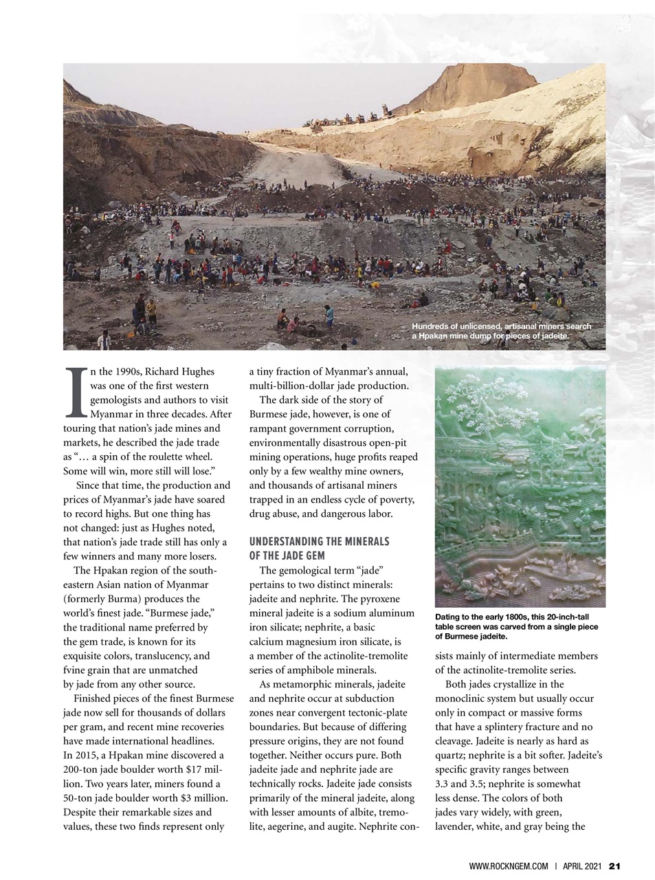 Rock&Gem Magazine Preview Pages