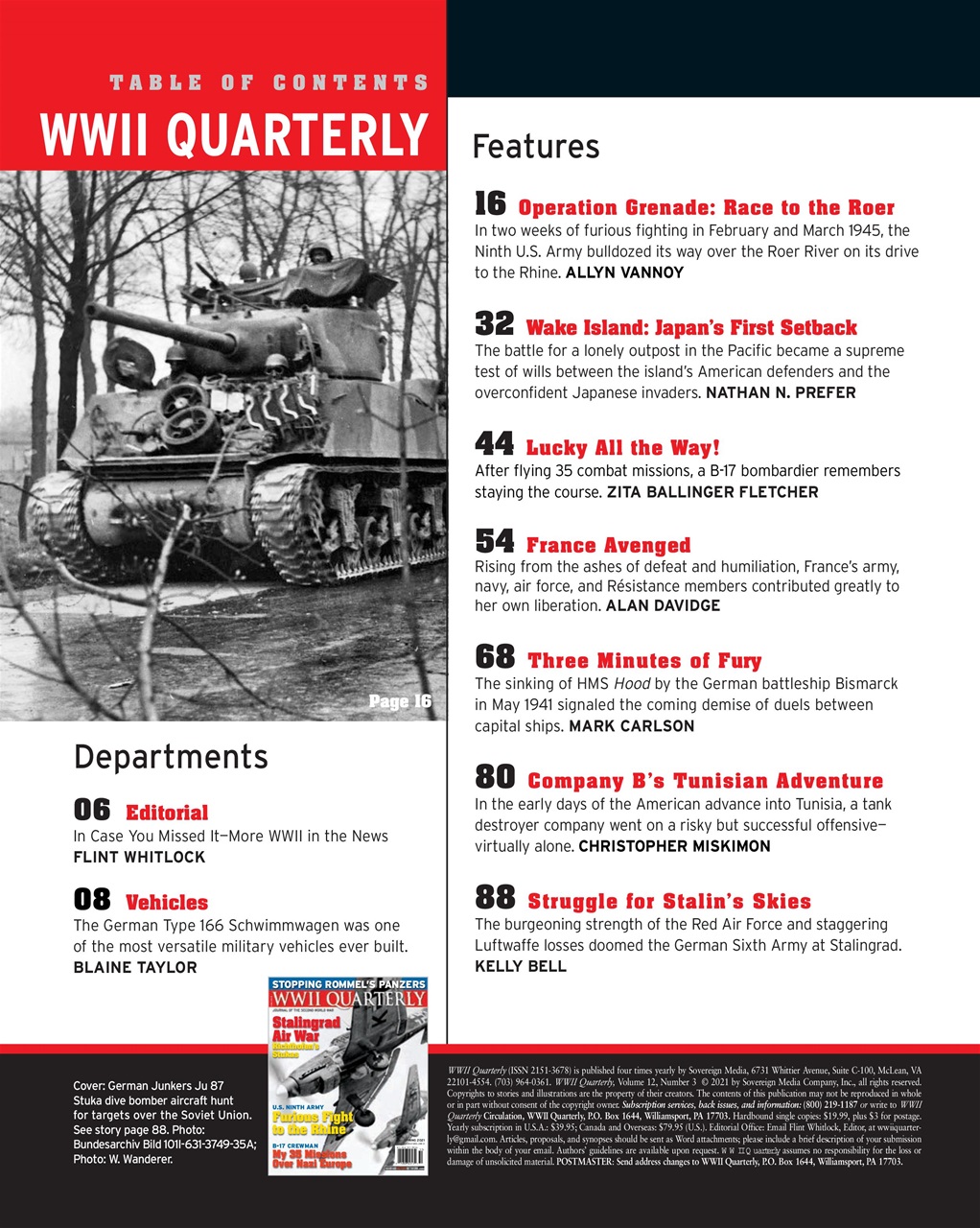 WWII Quarterly Preview Pages