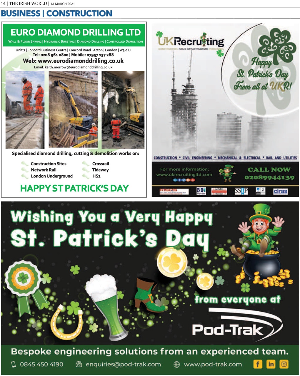 Irish World Preview Pages