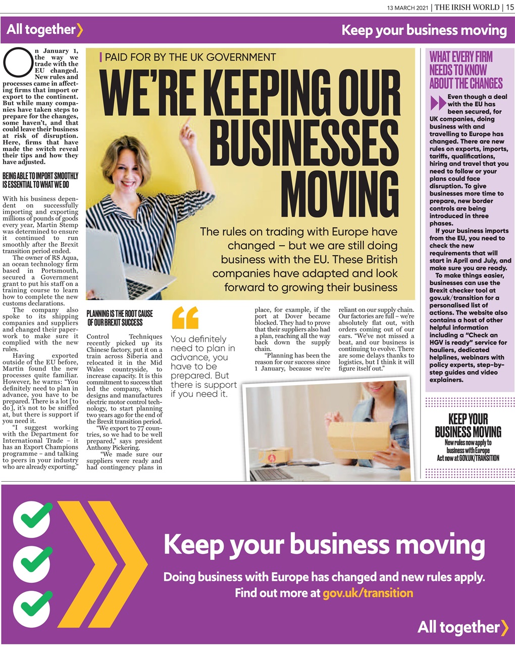 Irish World Preview Pages