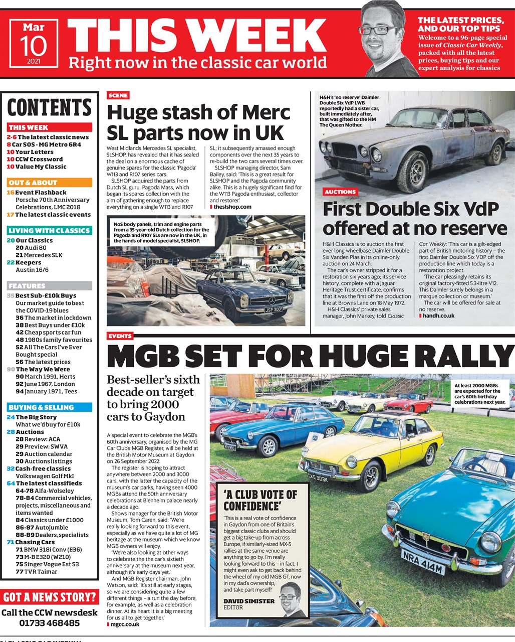 Classic Car Weekly Preview Pages