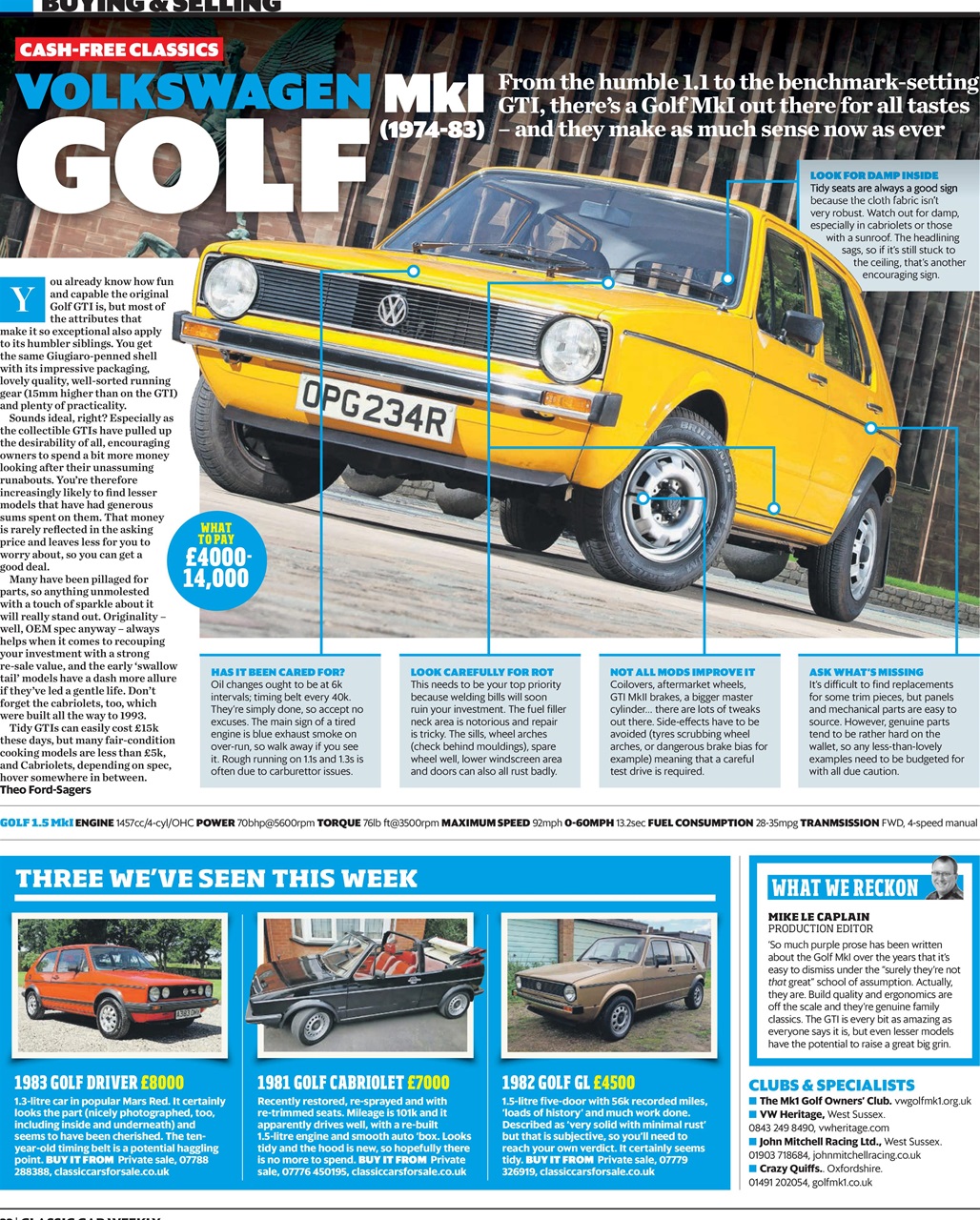 Classic Car Weekly Preview Pages