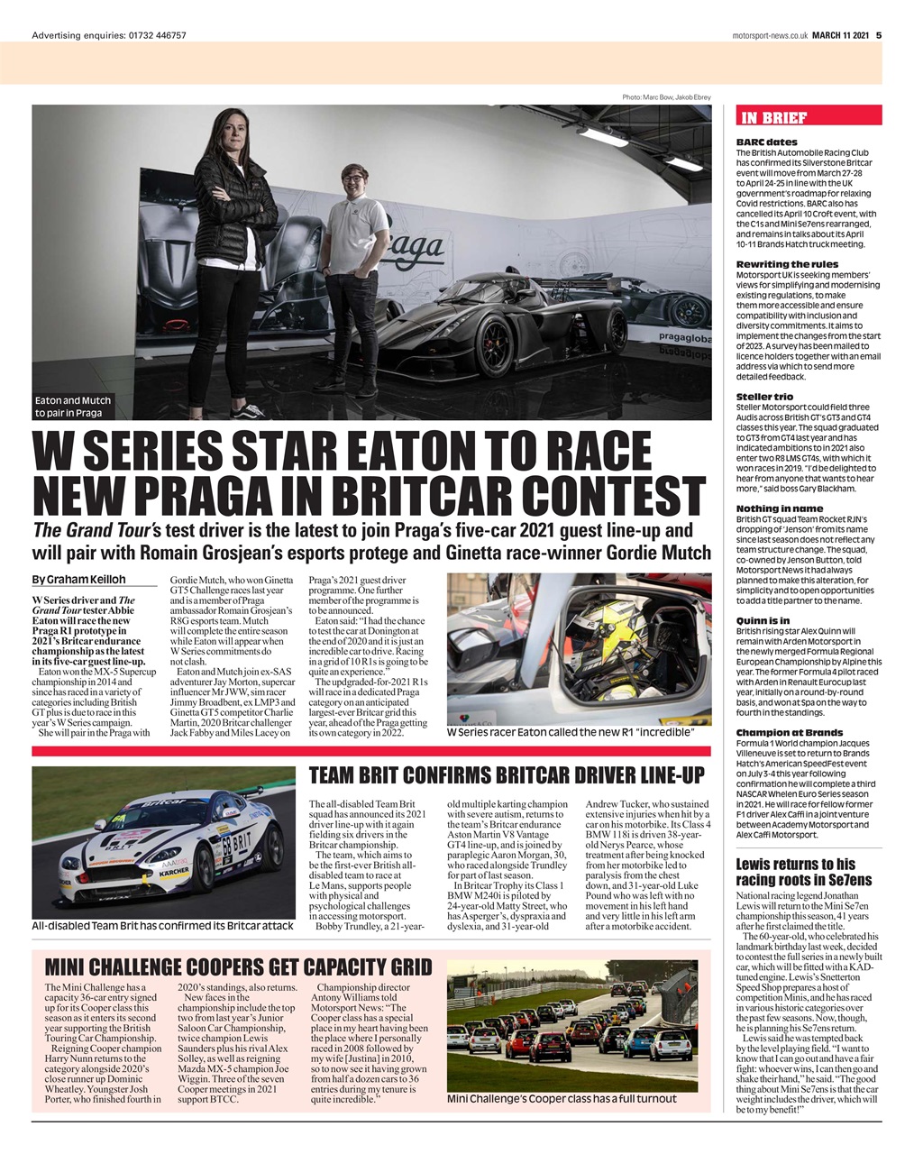 Motorsport News Preview Pages