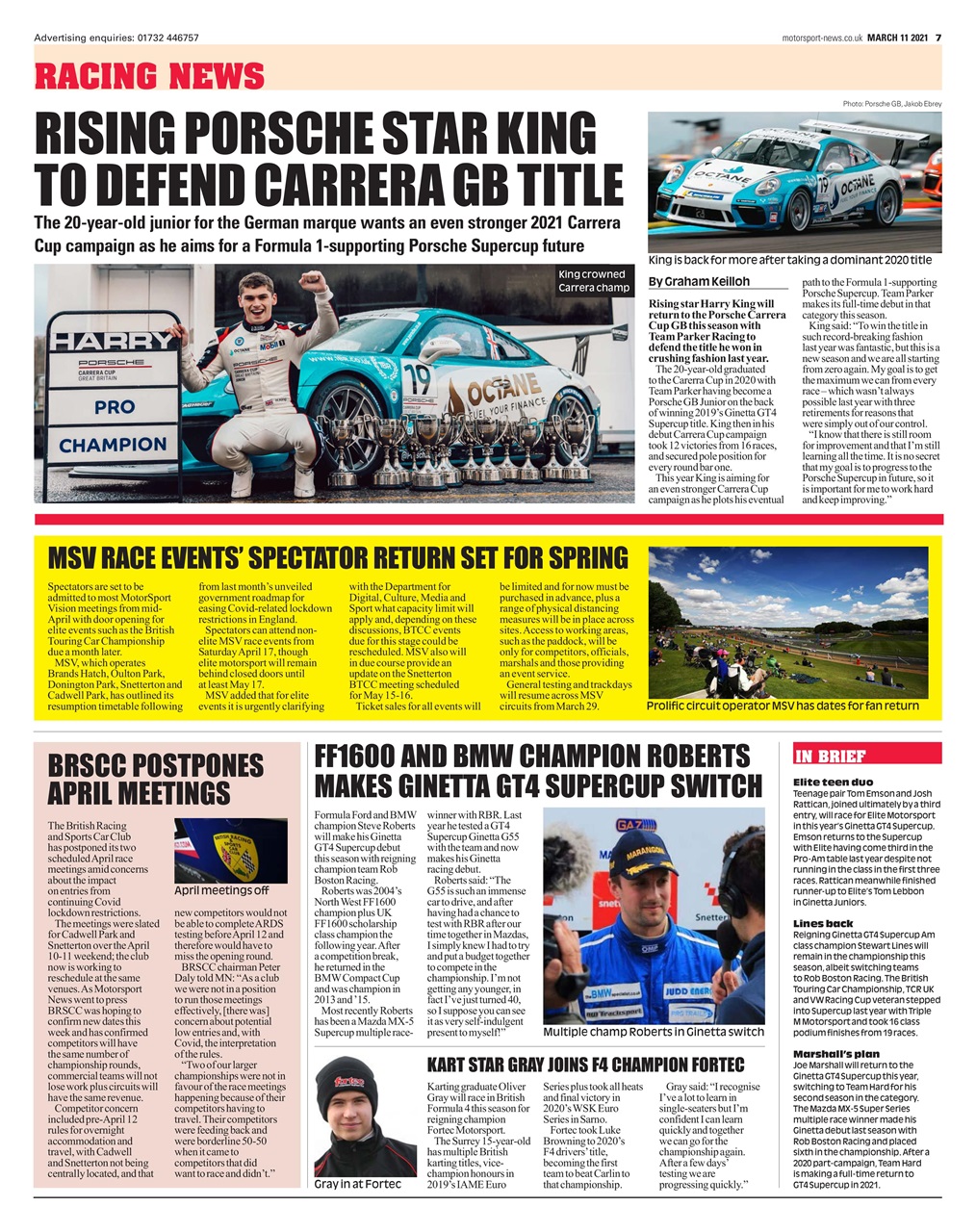 Motorsport News Preview Pages