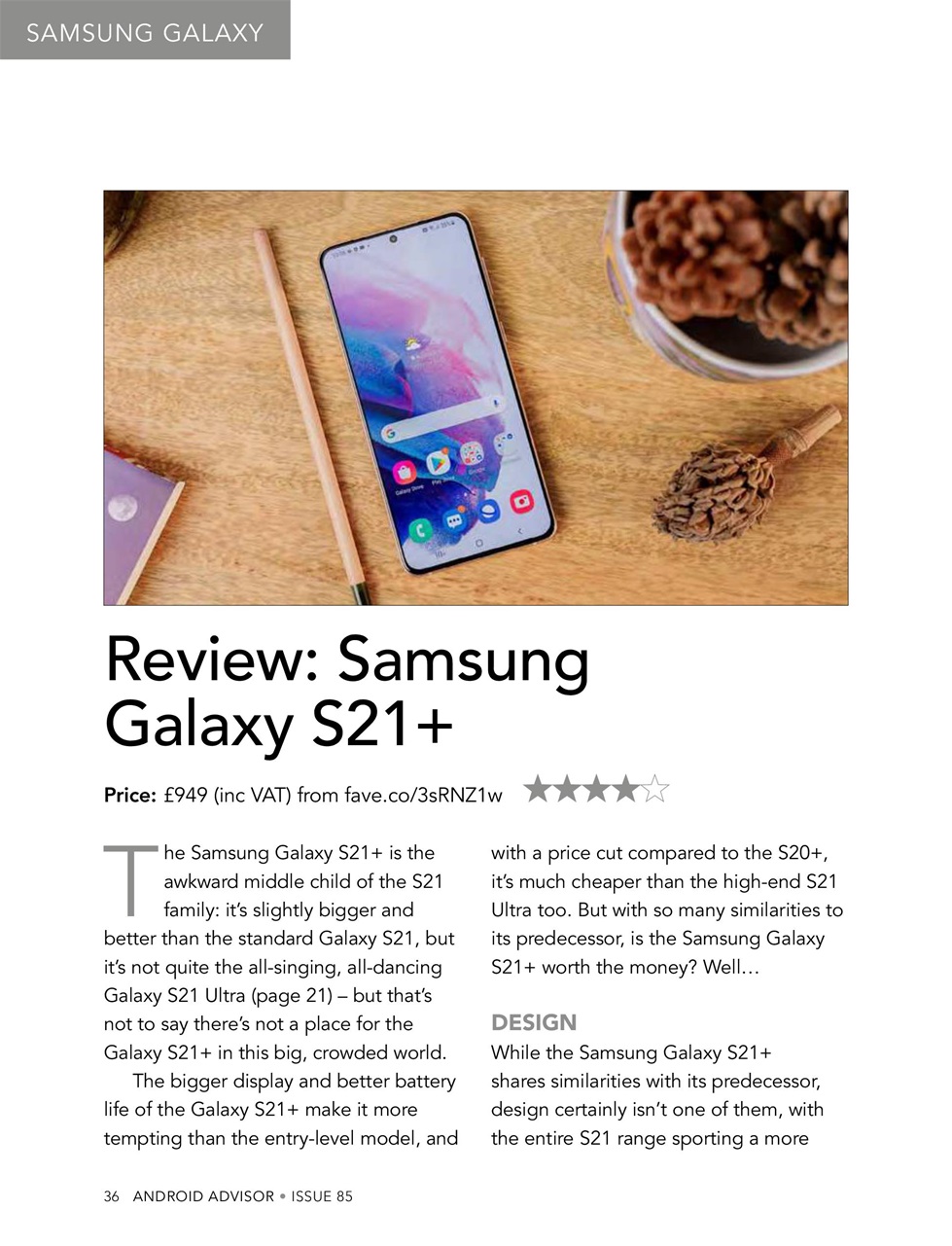 Android Advisor Preview Pages