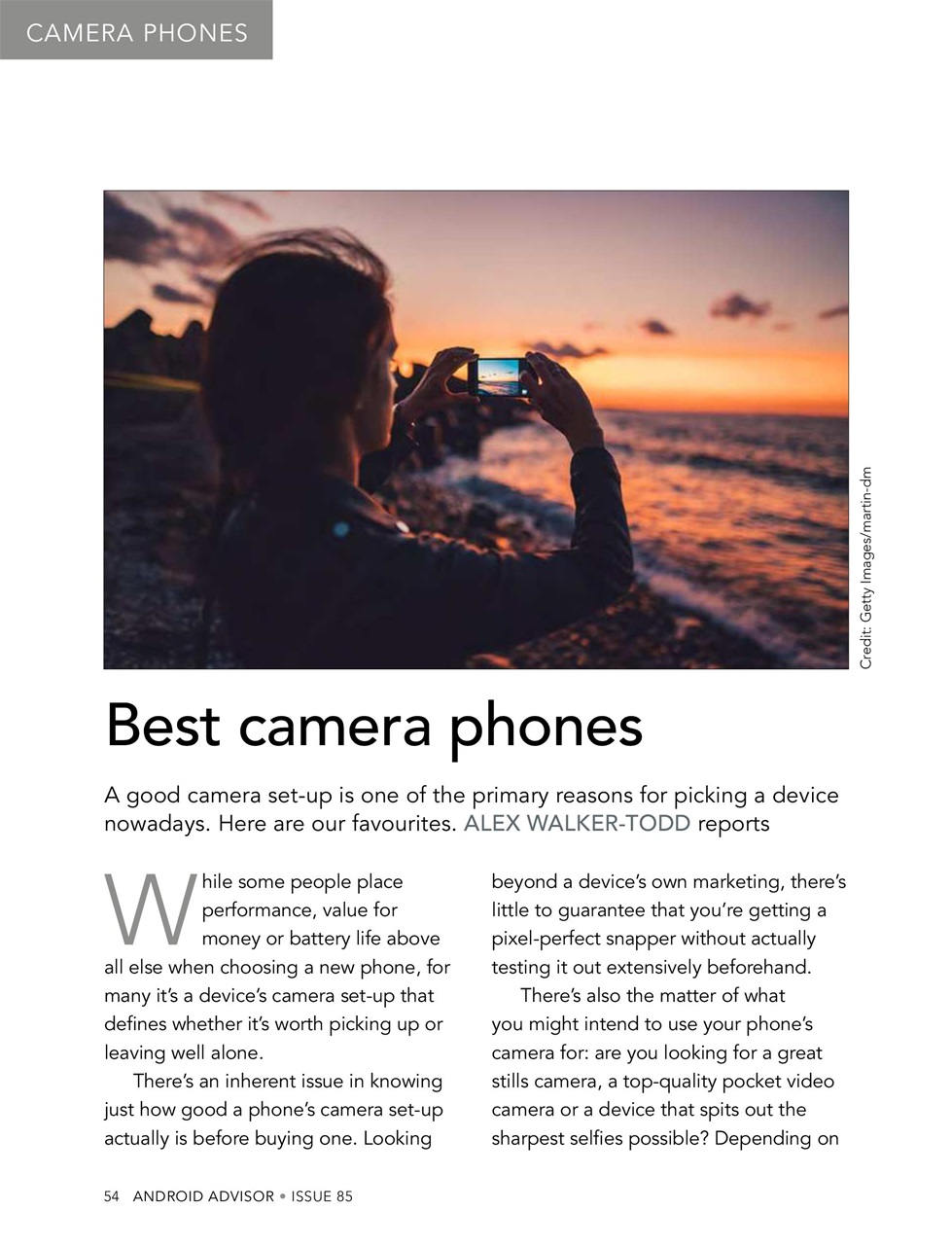 Android Advisor Preview Pages