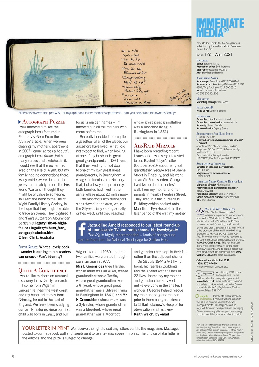 Who Do You Think You Are? Preview Pages