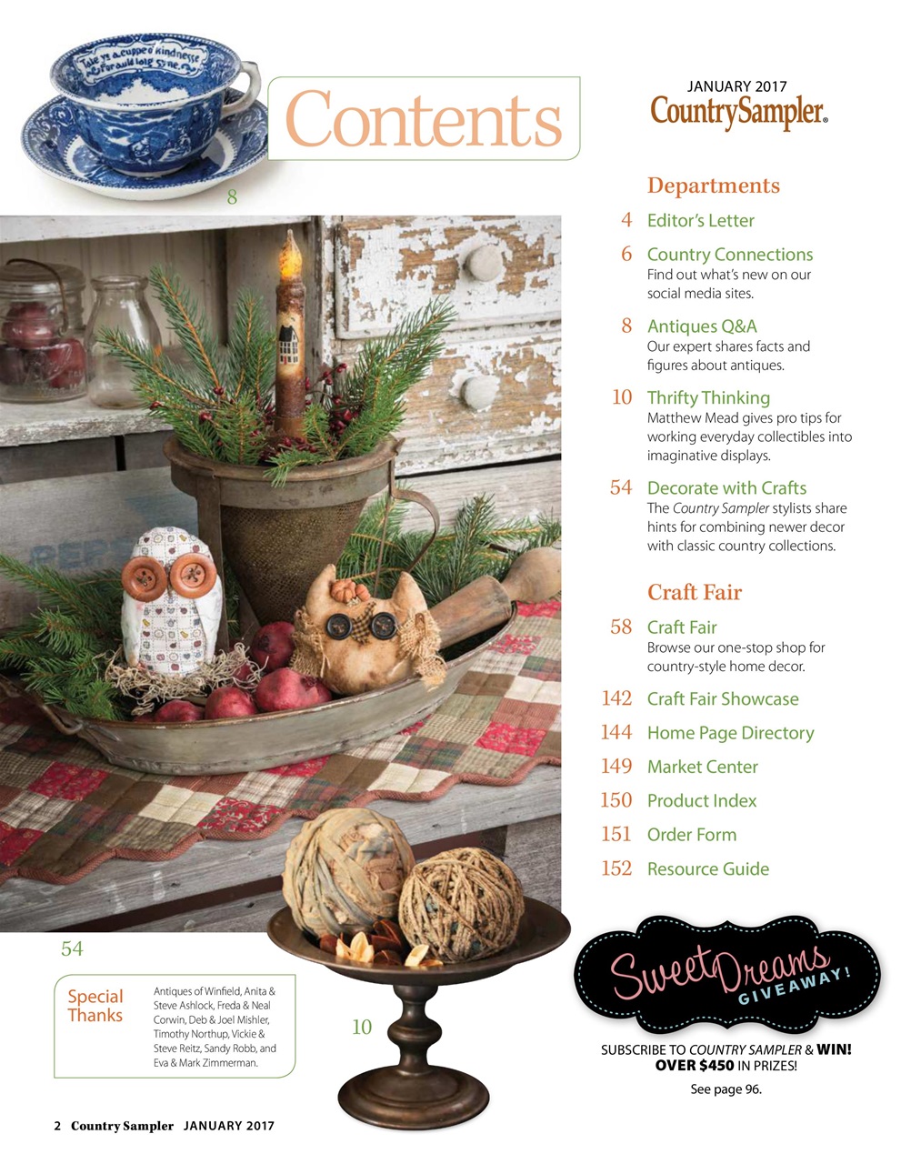 Country Sampler Home Preview Pages