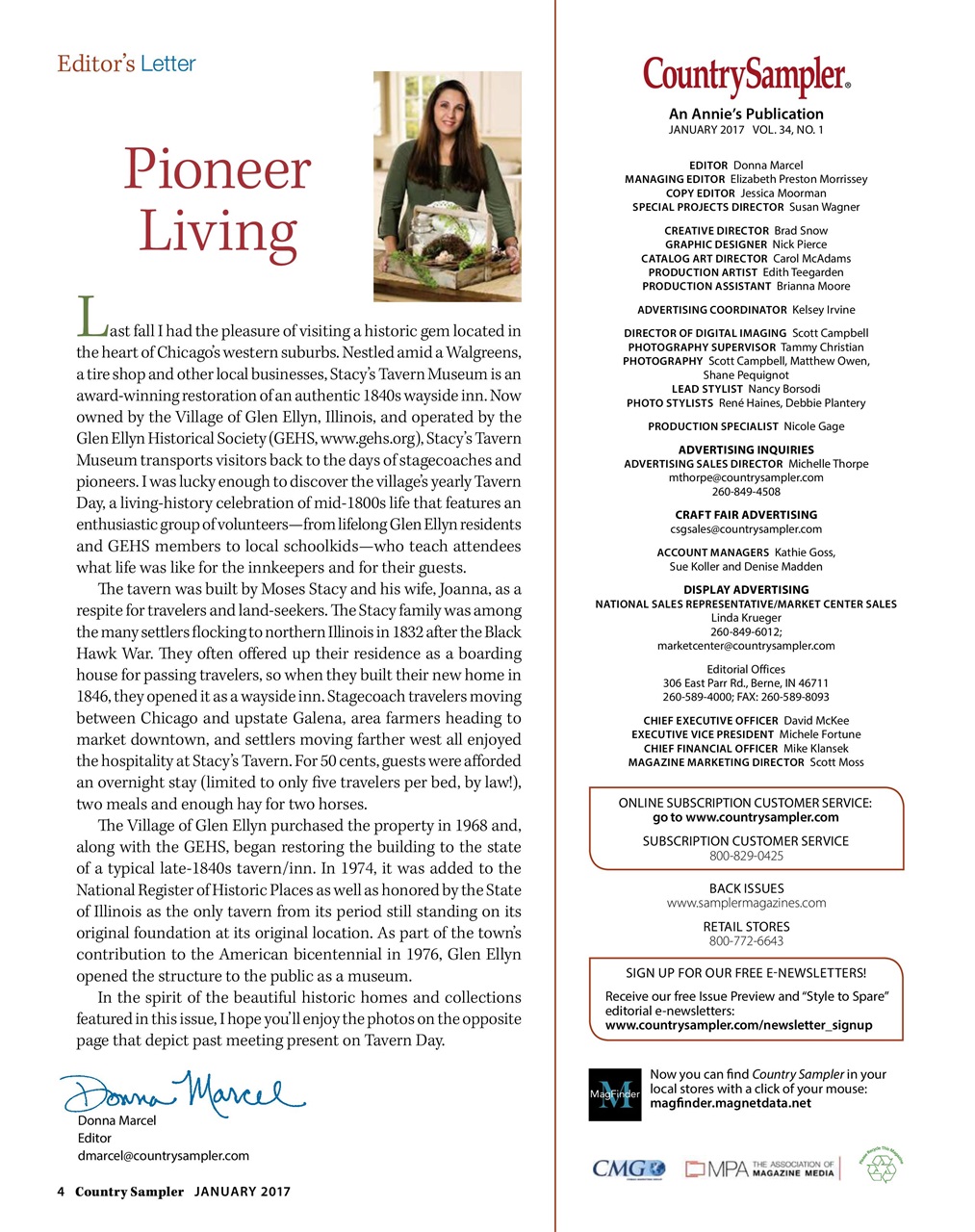 Country Sampler Home Preview Pages