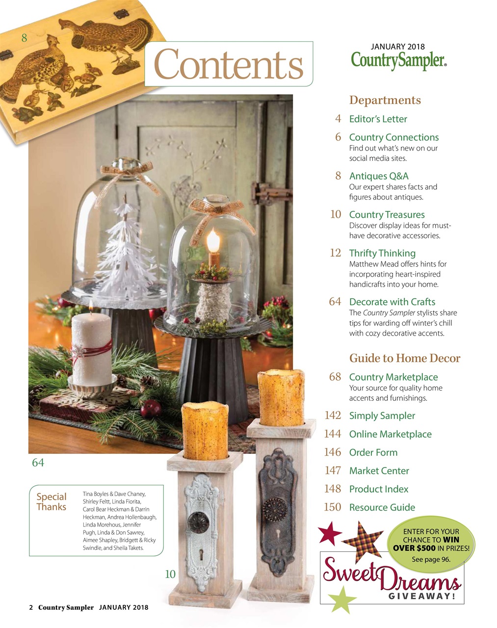 Country Sampler Home Preview Pages