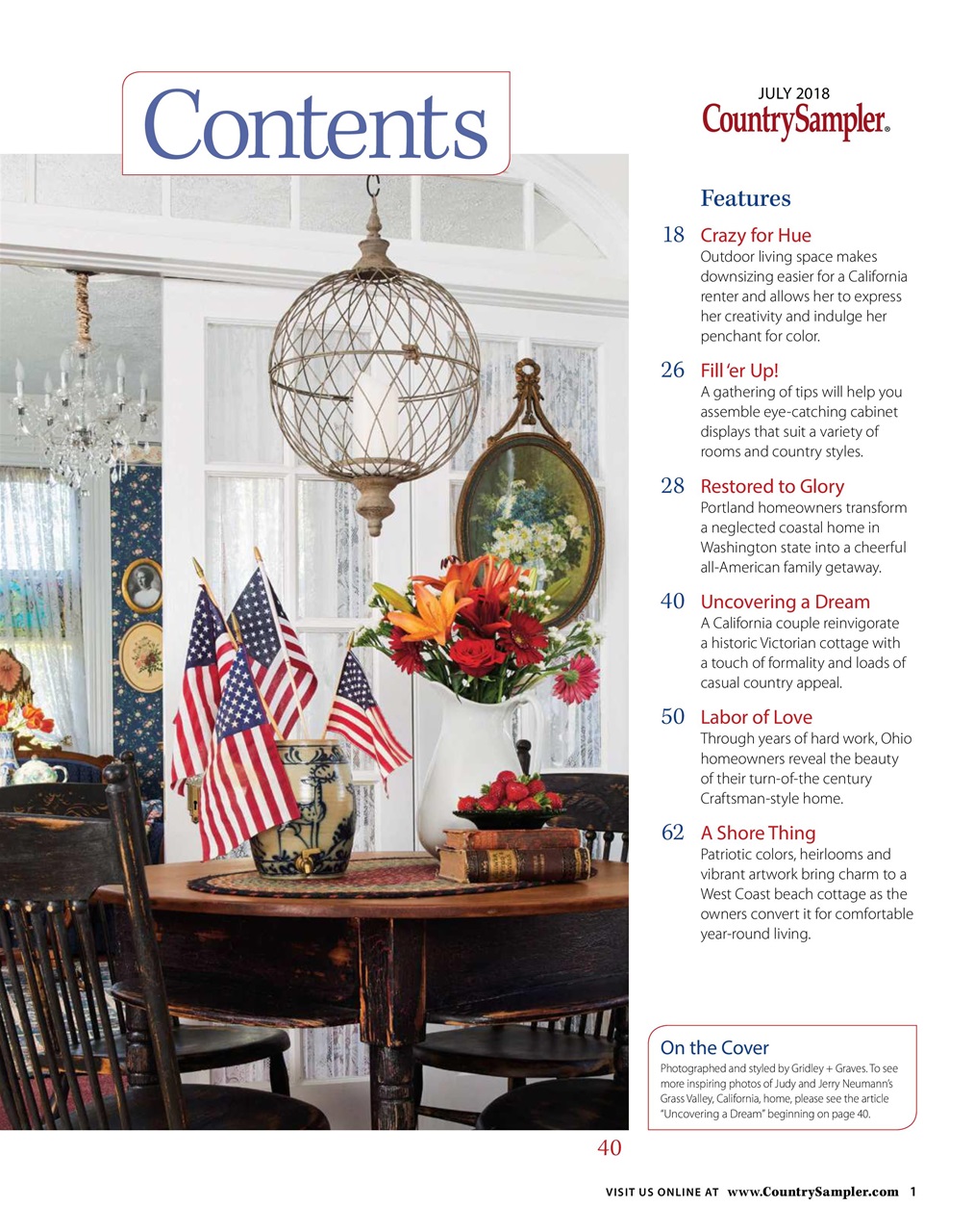 Country Sampler Home Preview Pages