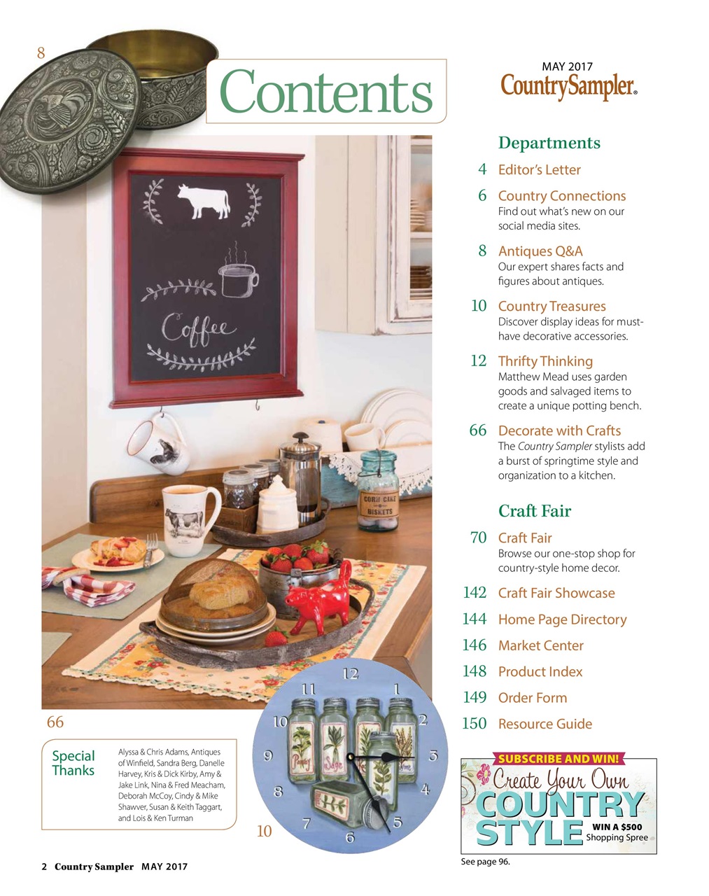 Country Sampler Home Preview Pages