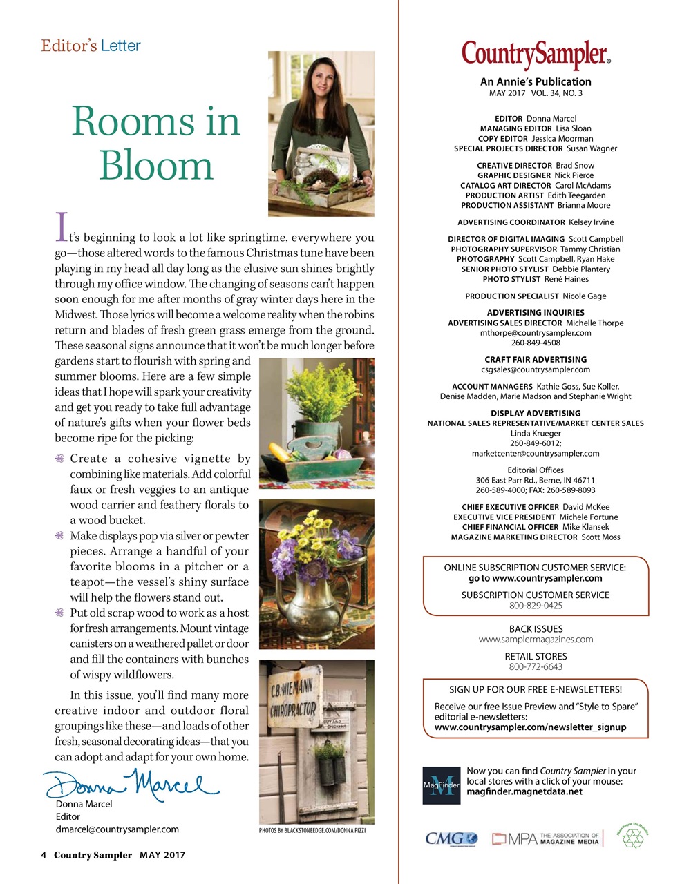 Country Sampler Home Preview Pages