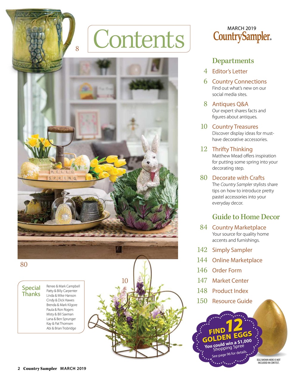 Country Sampler Home Preview Pages