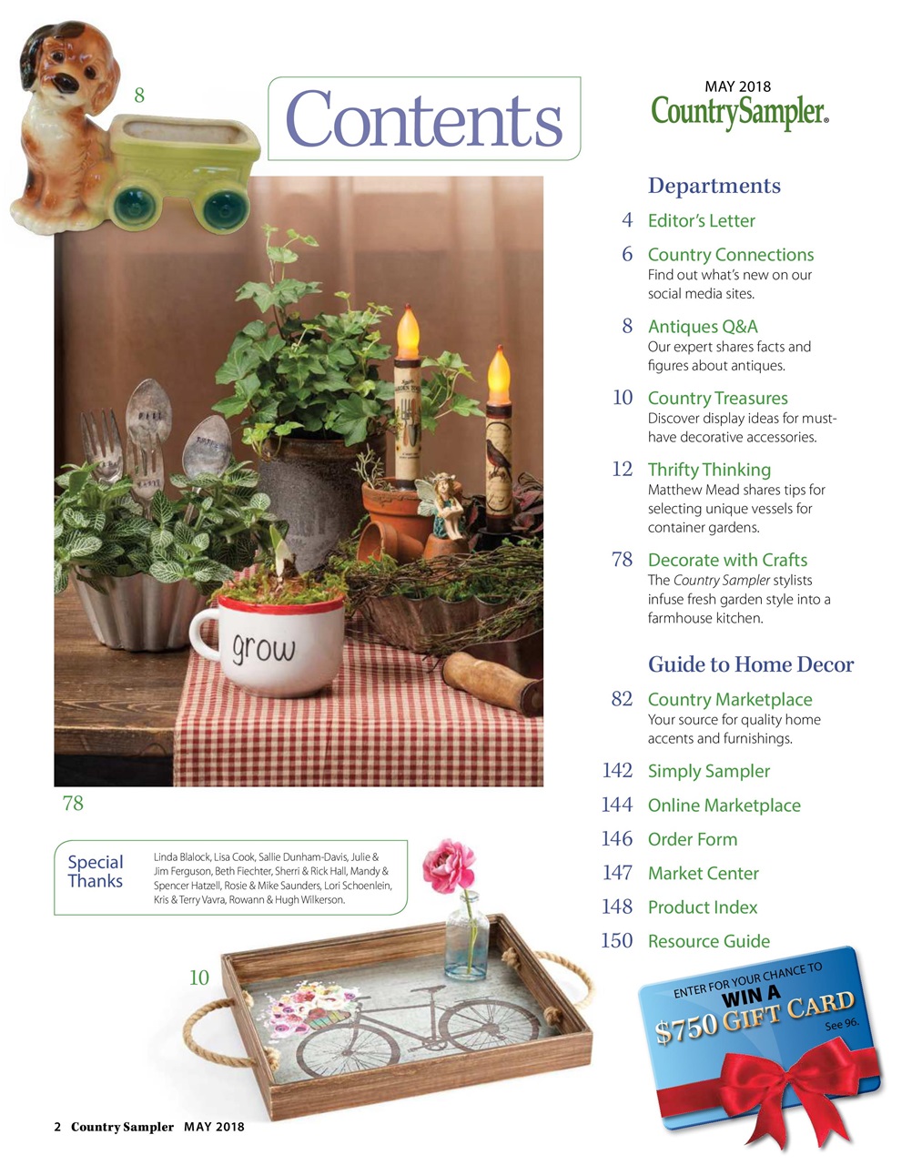 Country Sampler Home Preview Pages