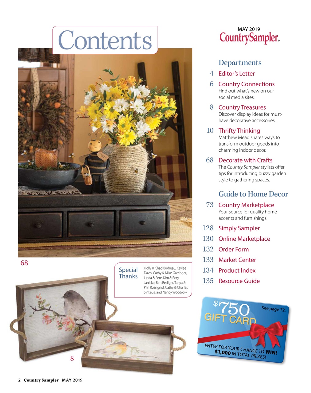 Country Sampler Home Preview Pages